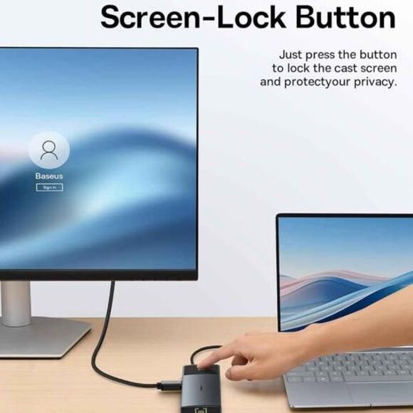 Baseus Metal Gleam Series II 10-in-1 USB-C Hub (Dual Display, 10Gbps) — New - Picture 6 of 7